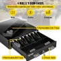 Cash Register Drawer, 33 cm 2 Unlocking Ways, Fully Removable Design with 4 Bill 5 Coin Cash Tray, 2 Keys Included, Compact Size