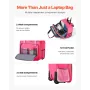 Rolling Laptop Bag 17,3 inch (43,9 cm) Wheeled Computer Bag for Travel Women Men