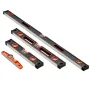 4-Piece Torpedo Level, 48/24/16/10 Inch Box Levels Set, Fluorescent Light Up Bubble Vials Ruler for 45/90/180 Degree, Aluminum A