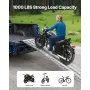 Aluminum Ramps, 1000 lbs, 1Pcs Heavy-duty Ramps with Wider Ramp Surface, Universal Stable Loading Ramp with Handles, Fit for Mot