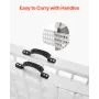 Aluminum Ramps, 1000 lbs, 1Pcs Heavy-duty Ramps with Wider Ramp Surface, Universal Stable Loading Ramp with Handles, Fit for Mot