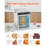 Rotary Food Dehydrator Machine, 12 Stainless Steel Trays, 800W Electric Food Dryer with Adjustable Temperature & 24-Hour Timer, 