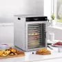 12 bakker roterende mad dehydrator maskine rustfrit stål 800W