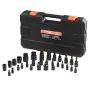 Torx Bit Socket and External Torx Socket Set, 31-Piece T8-T70 and E4-E24, S2 Alloy Steel and Cr-V Steel, 1/4 in, 3/8 in, and 1/2