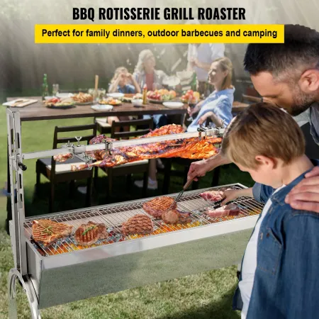 Rotisserie Grill, 132 kg kapacitet, rustfrit stål svine lam