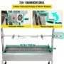 Rotisserie Grill, 132 kg kapacitet, rustfrit stål svine lam