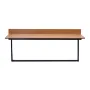 Balcony Hanging Table, 15 x 39 in Folding Balcony Railing Table, Outdoor Balcony Bar Table for Railings, 5-Level Adjustable, Fit