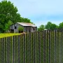 Bottom Locking Privacy Slats, Double-Wall Vertical Bottom-Locking Slats with Wings for Chain-Link Fence, High-Density HDPE Chain