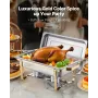 8 Qt 4 Pack Rectangle Chafing Dish Buffet Set i fuld størrelse