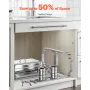 Chafing Dish Buffet Set, 8 Qt 2 Pack, Stainless Steel Chafer with 2 Full Size Pans, Rectangle Catering Warmer Server with Lid Wa
