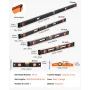 6 PCS Magnetisk torpedo niveau 78/48/32/24/16/10 i niveauer med