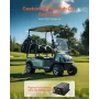 Golf Cart Speed Controller, 36V & 500A, DC Motor Controller Replacement for Club Car Golf Carts, IP65 Rated Protection, Aluminum