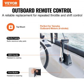 Outboard Throttle Remote Control Box Top-Mounted for Yamaha 4-Stroke