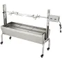 Rotisserie Grill, 132lbs Stainless Steel BBQ Pig Lamb Spit Grill Roaster, Roasting Box with 40W Motor & Adjustable Height & Lock