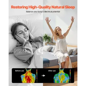 Grounding Sheets King Size 90% Cotton + 10% Silver Fiber Earthing Sheets