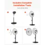 24 "Industriel piedestalfan 3-trins oscillerende