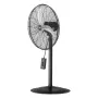 Industrial Pedestal Fan, 24 Inch 85-Degree Oscillating Fan, Height Adjustable Standing Fans with 3 Adjustable Speeds, High Power