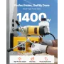 Magnetic Drill, 1400W Motor 2 in Boring Diameter, 2878 lbf Electric Mag Drill Press, with 6 Coring Bits, Variable Speed, Drillin