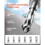 Magnetic Drill, 1400W Motor 2 in Boring Diameter, 2878 lbf Electric Mag Drill Press, with 6 Coring Bits, Variable Speed, Drillin
