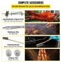 Lamb Rotisserie, 132lbs Capacity, Stainless Steel Pig Lamb Spit Grill Roaster, with 40W Motor & Adjustable Height Lockable Caste