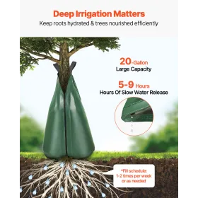 Tree Watering Bag 25 Packs 20 Gallons Slow Release Tree Water Bag Durable