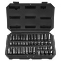 Impact Sockets Set 48pcs 6-punkt 1/4 "Drive Bit Ratchet Tool Kit Case
