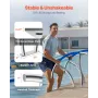 Pool Handrail, 30" x 30" Swimming Pool Stair Rail, 2 PCs Stainless Steel Stair Pool Hand Rail Rated 375lbs Load Capacity, Pool R