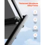 Manual RV Awning Complete Kit, 20' Retractable Awning with Aluminum Alloy Frame, Outdoor Trailer Awning, Fit for Most RVs(Black 
