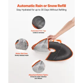 Trævandingsring 4 pakker 10 gallon selvvandende træpose holdbar