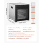 Food Dehydrator Machine, 10 Stainless Steel Trays, 1000W Electric Food Dryer with Adjustable Temperature & 24-Hour Timer, Freeze