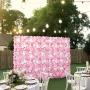 3D Flower Wall Panel, 12 PCS 15 x 15 inch, Artificial Floral Wall Background Mesh Backing Mat,Seamless Design&Easy Installation 