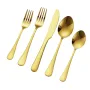 100-Piece Gold Silverware Set, Food-Grade Stainless Steel Flatware Utensils for 20, Mirror Finished Cutlery Set, Dishwasher Safe