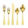 100-Piece Gold Silverware Set, Food-Grade Stainless Steel Flatware Utensils for 20, Mirror Finished Cutlery Set, Dishwasher Safe