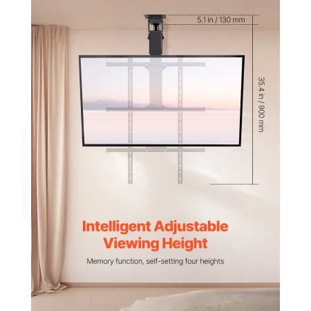 Motoriseret loft TV Mount Electric Flip Down TV Mount til 32-65
