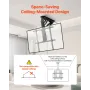 Motorized Ceiling TV Mount, TV Wall Mount for 32 to 65 Inch TV, Electric Adjustable Ceiling TV Mount, Motorized Flip Down TV Mou