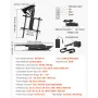 Motorized Ceiling TV Mount, TV Wall Mount for 32 to 65 Inch TV, Electric Adjustable Ceiling TV Mount, Motorized Flip Down TV Mou