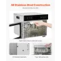 6 bakker mad dehydrator maskine rustfrit stål 400w rykkende