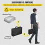 Litteraturstativ, 6 lommer, pop op aluminiums magasinstativ