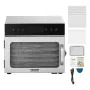 Food Dehydrator Machine, 6 Stainless Steel Trays, 400W Electric Food Dryer with Adjustable Temperature & 24-Hour Timer, Freeze D