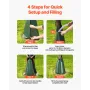 Tree Watering Bag, 3 Packs 20 Gallons Watering Bags for New Trees, 5-9 Hours Slow Release Refillable Tree Drip Irrigation Bags w