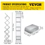 Foldable Magazine Display Rack, 6 Pockets Pop-Up Brochure Display Stand, Double-Sided Display Catalog Literature Holder Stand, P