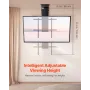 Motorized Ceiling TV Mount, TV Wall Mount for 32 to 70 Inch TV, Electric Adjustable Ceiling TV Mount, Motorized Flip Down TV Mou
