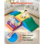 Climbing Toys, 7-Piece Set, Foam Climbing Toys for Toddlers 6 Months to 3 Years Old, PU Leather Climbing Blocks, Indoor Climb an