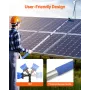 Water Fed Pole Kit, 9m Solar Panel Cleaning Pole with Extendable Handle, 180° Rotatable Brush Head & 20m Hose, Household & Outdo