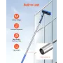 Water Fed Pole Kit, 9m Solar Panel Cleaning Pole with Extendable Handle, 180° Rotatable Brush Head & 20m Hose, Household & Outdo