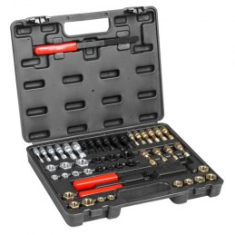 49PCS Thread Chaser Set UNC UNF Metric Thread Restorer Tool Rethreading