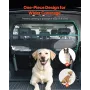 Dog Car Barrier, 46" Wide Car Divider for Cargo Area, Vehicle Pet Barrier with See Through Net Mesh, Universal-Fit Dog Car Barri