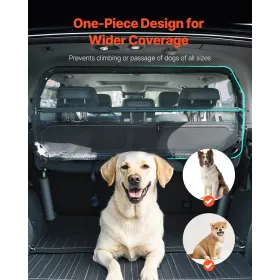 Hundbilbarriere 46 "Bred bildelere til godknuset til
