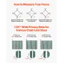 Bottom Locking Privacy Slats, Single-Wall Vertical Bottom-Locking Slats for Chain-Link Fence, High-Density HDPE Chain Link Slats