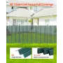 Bottom Locking Privacy Slats, Single-Wall Vertical Bottom-Locking Slats for Chain-Link Fence, High-Density HDPE Chain Link Slats